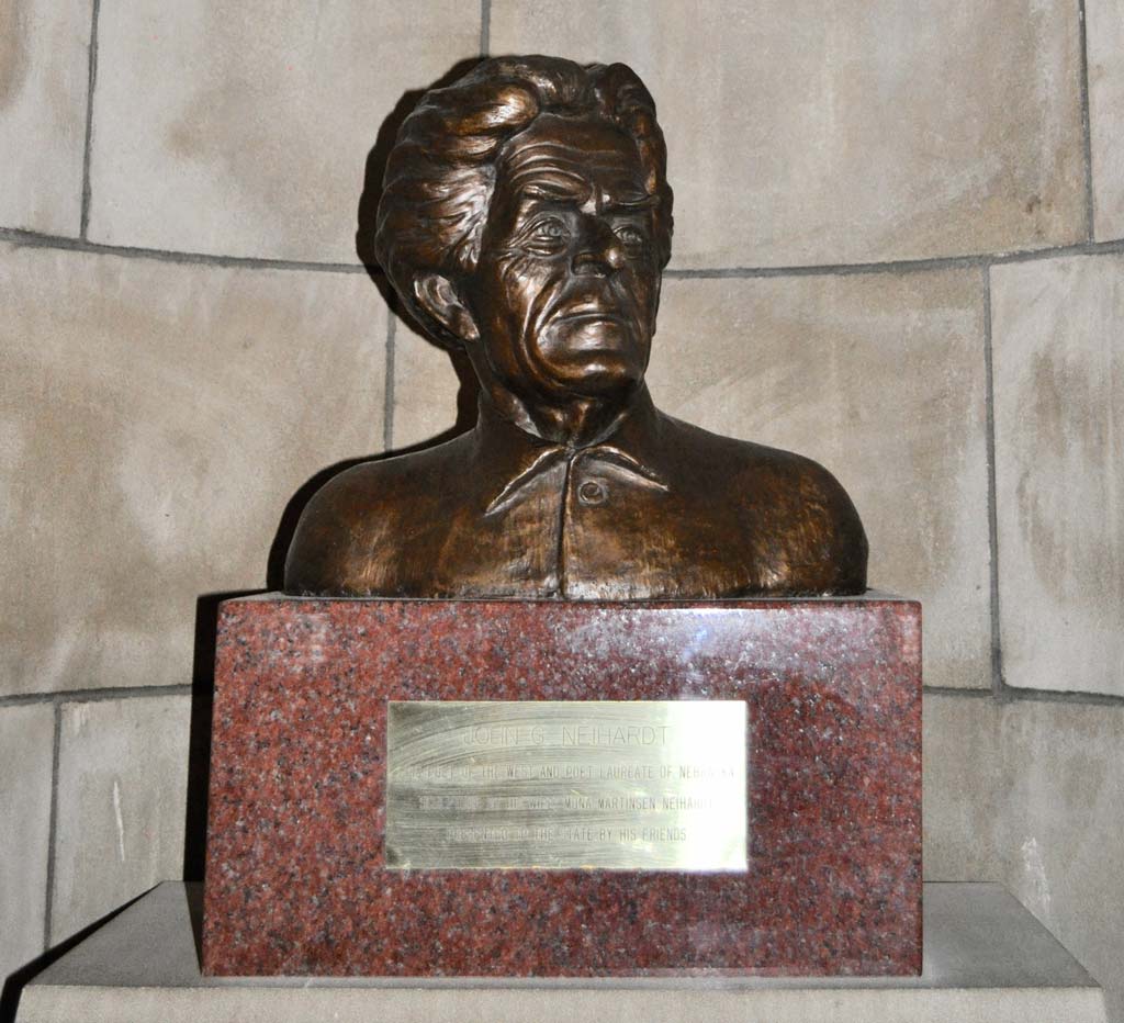 The Bust of John G. Neihardt in the Nebraska State Capitol